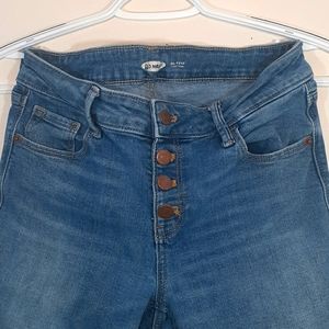 4 Button Skinny Jeans